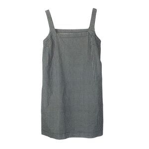 A New Day Black and White Checkered Dress with Pockets